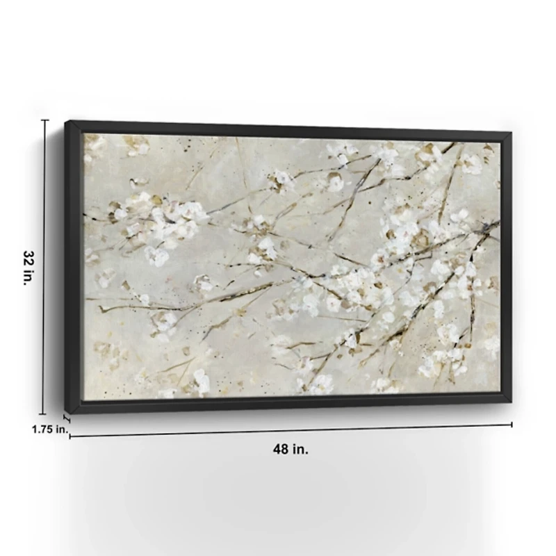 Blossom Confetti Framed Giclee Canvas Art Print
