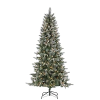 7 ft. Pre-Lit Flocked Arctic Pine Christmas Tree