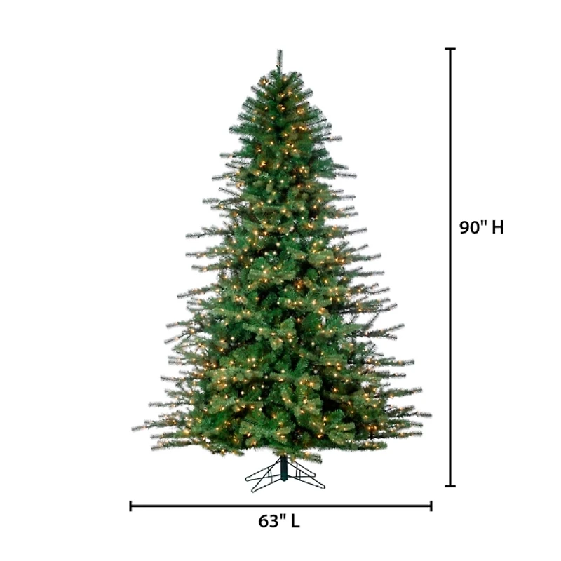 7.5 ft. Clear Lit Traditional Pine Christmas Tree