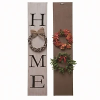Home Interchangeable Wreath Porch Board