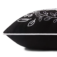 Jumping Bunny Embroidered Easter Throw Pillow