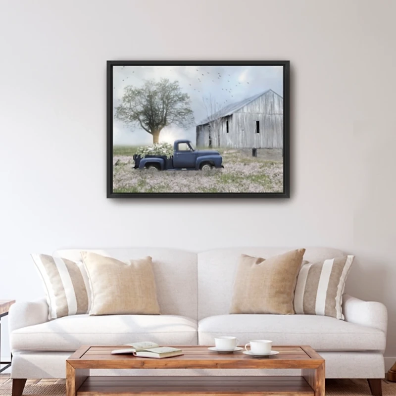 I Must Have Flowers Framed Giclee Canvas Art Print