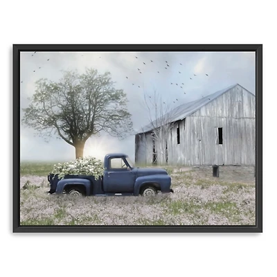 I Must Have Flowers Framed Giclee Canvas Art Print