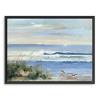 Beach Combers Framed Giclee Canvas Print, 42x32