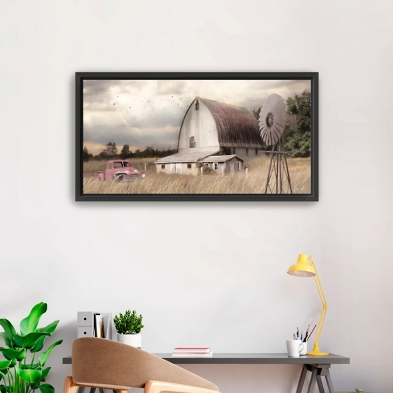 Henderson Bay Farm Framed Giclee Canvas Art Print