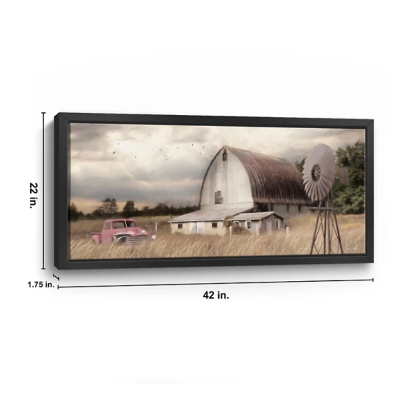 Henderson Bay Farm Framed Giclee Canvas Art Print