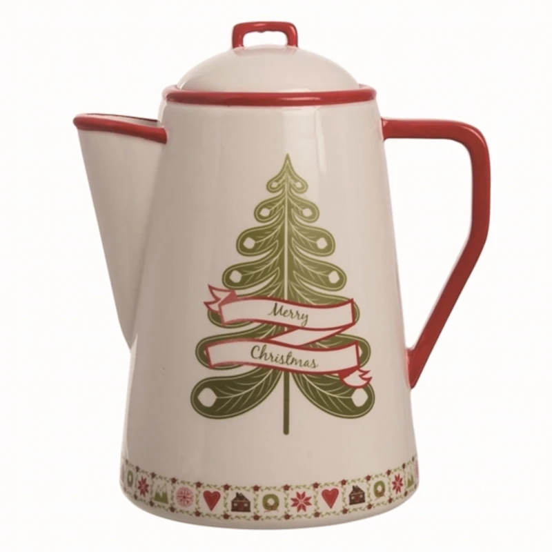 Quilted Motif Christmas Tree Pitcher