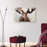 Artful Moose Canvas Art Print