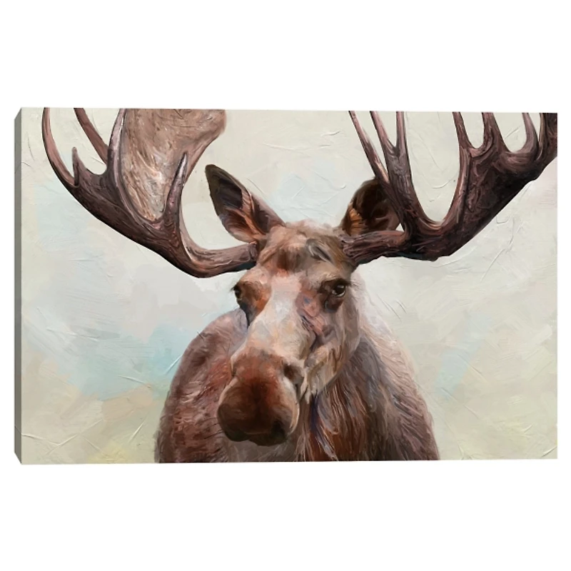Artful Moose Canvas Art Print