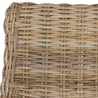 Natural Coastal Rattan 2-pc. Dining Chair Set