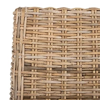 Natural Coastal Rattan 2-pc. Dining Chair Set