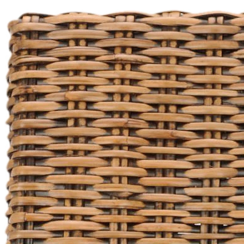 Natural Rattan Wood Woven 2-pc. Dining Chair Set