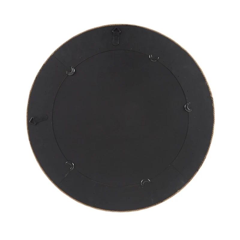Natural Jute Round Wall Mirror