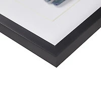 Framed Blue Agate Shadowbo x Wall Decor Panel