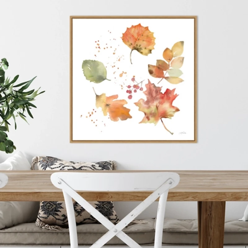 Falling Leaves Framed Wall Art