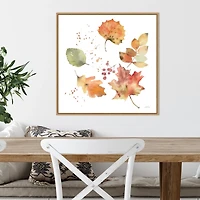 Falling Leaves Framed Wall Art