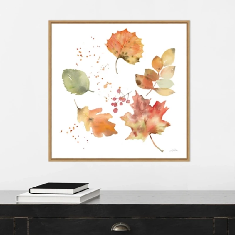 Falling Leaves Framed Wall Art