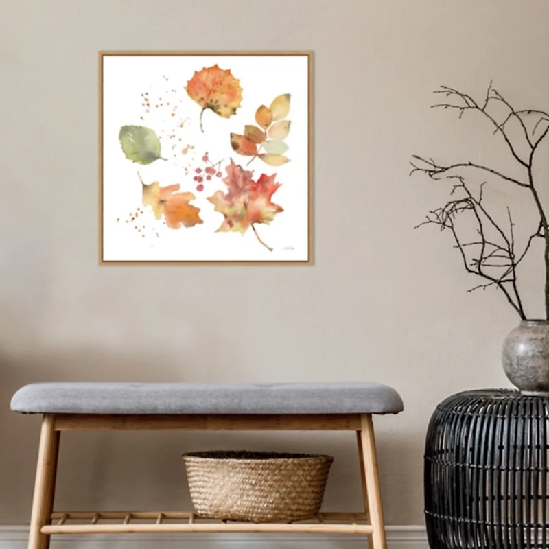 Falling Leaves Framed Wall Art