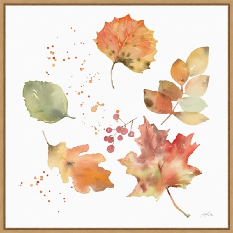 Falling Leaves Framed Wall Art