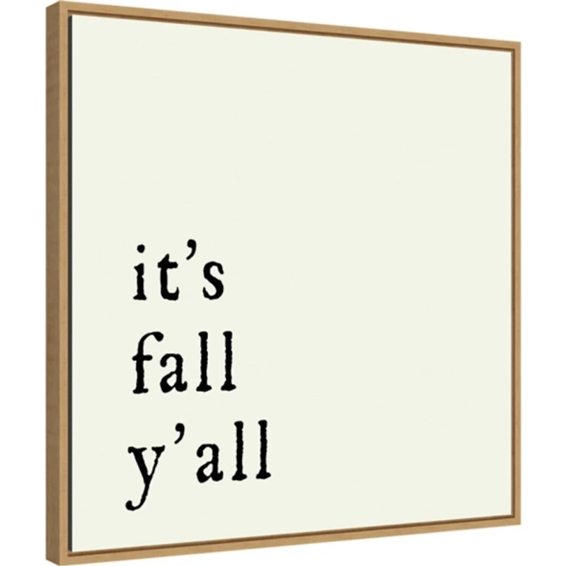 It's Fall Ya'll Poem Framed Wall Art