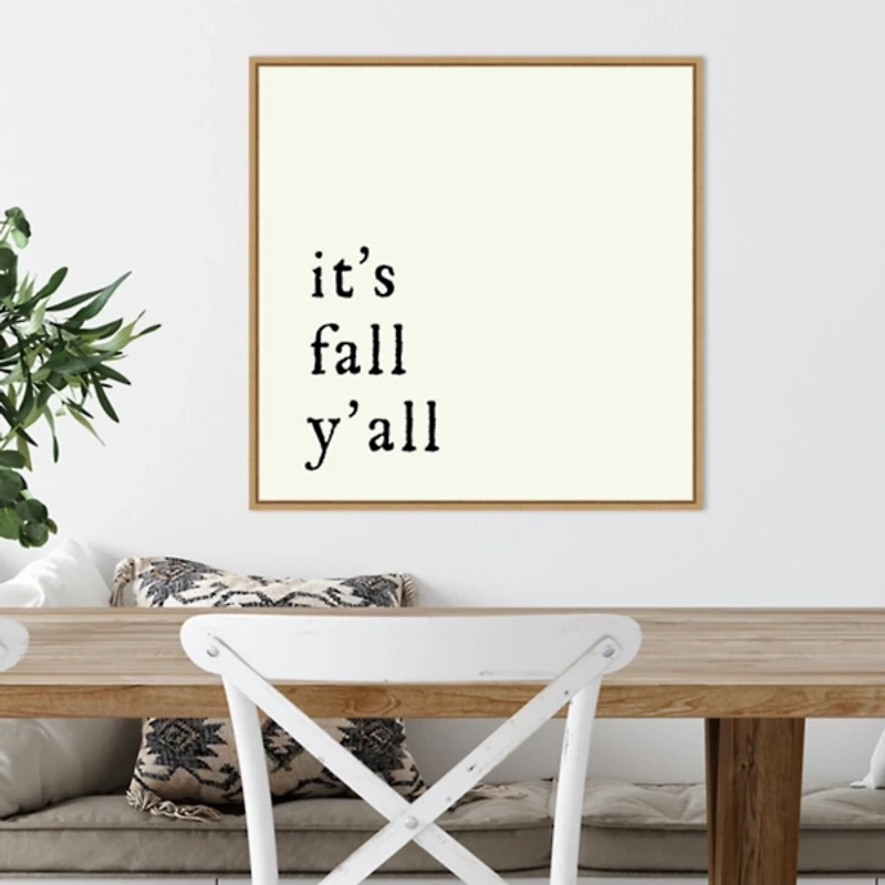 It's Fall Ya'll Poem Framed Wall Art