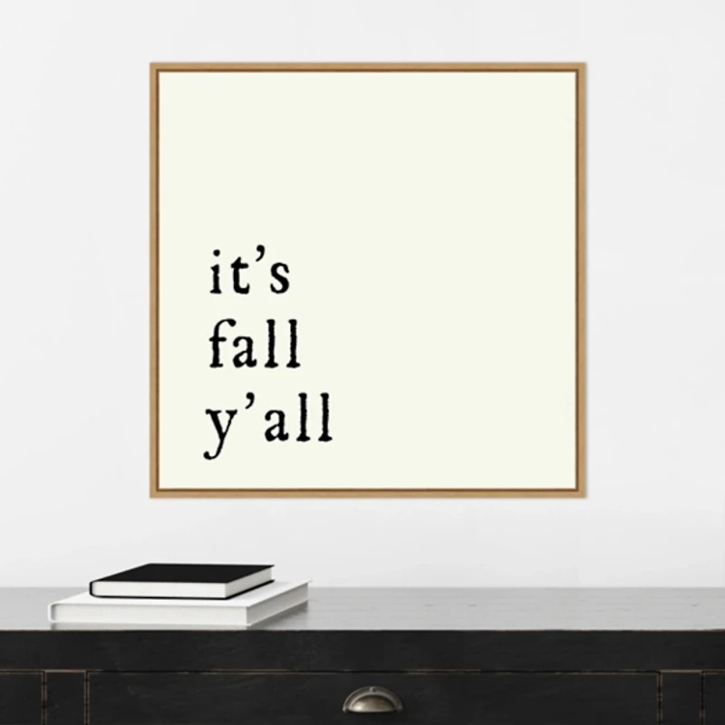 It's Fall Ya'll Poem Framed Wall Art