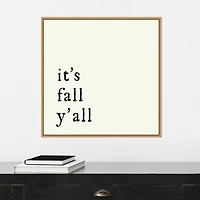 It's Fall Ya'll Poem Framed Wall Art