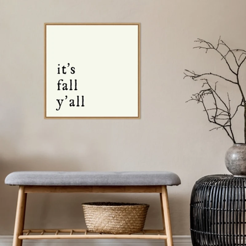 It's Fall Ya'll Poem Framed Wall Art