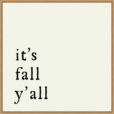 It's Fall Ya'll Poem Framed Wall Art