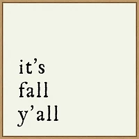 It's Fall Ya'll Poem Framed Wall Art