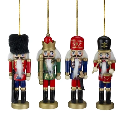 Colorful Nutcracker Ornaments, Set of 4