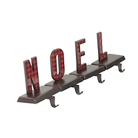 Plaid Noel Christmas Stocking Holder