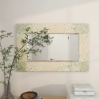 Mother of Pearl Mosaic Wall Mirror