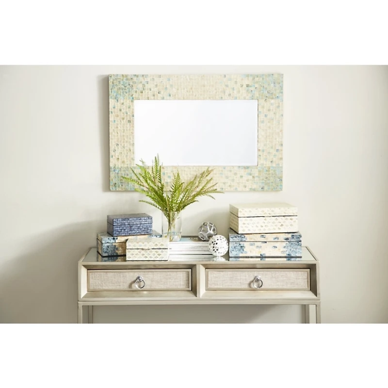 Mother of Pearl Mosaic Wall Mirror