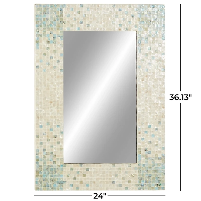 Mother of Pearl Mosaic Wall Mirror