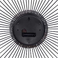 Silver Metal Sunburst Droplet Frame Clock