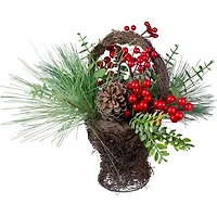Eucalyptus Berry Christmas Floral Arrangement