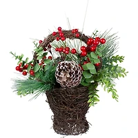 Eucalyptus Berry Christmas Floral Arrangement