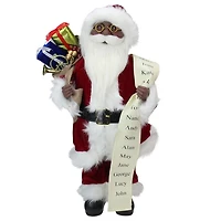 Naughty or Nice List Santa Claus Figurine