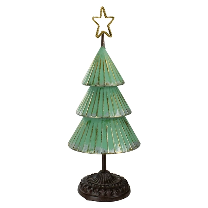 Layered Gold Star Christmas Tabletop Tree