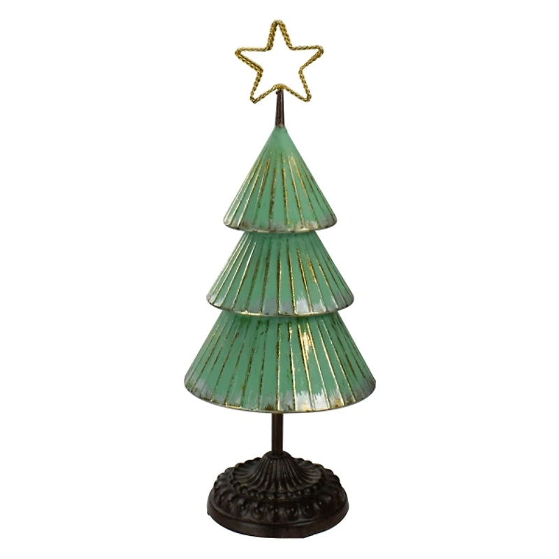 Layered Gold Star Christmas Tabletop Tree