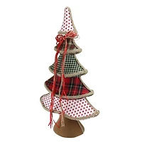 Plaid and Polka Dot Christmas Tree
