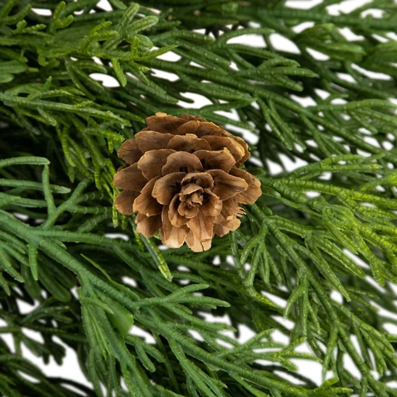 Cedar Branch and Pinecone Wreath