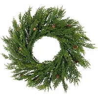 Cedar Branch and Pinecone Wreath