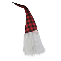 Red Buffalo Check Plaid Hat Christmas Gnome