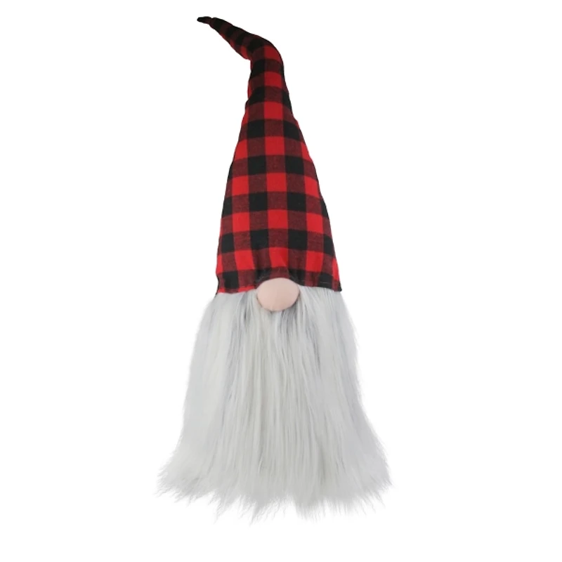 Red Buffalo Check Plaid Hat Christmas Gnome