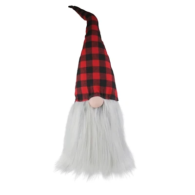 Red Buffalo Check Plaid Hat Christmas Gnome