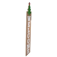 Green Welcome Christmas Tree Wall Decoration