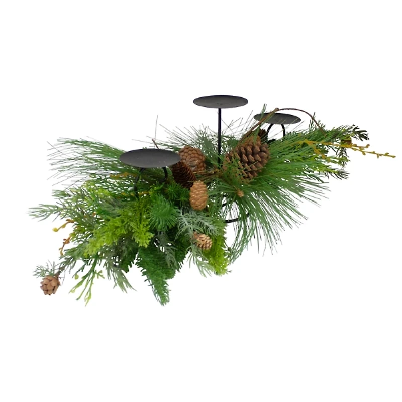 Pine Needle Greenery Christmas Centerpiece