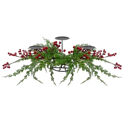 Frosted Winter Berry Christmas Centerpiece